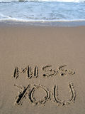 MISS YOU! Royalty Free Stock Photos