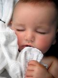 Baby Boy Lullaby Portrait Stock Photography
