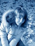 Lass in mystical light Stock Photo