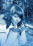 Snow lass Royalty Free Stock Photography