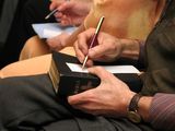 Activity at a Bible study Stock Photo