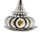 Clock in motion - hypnotism Royalty Free Stock Photography