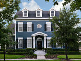 Two-Story Colonial Royalty Free Stock Photos