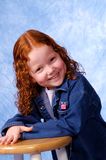 Redheaded girl smiling Stock Images