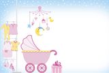 Baby girl shower Stock Images