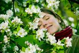 Woman in Spring Royalty Free Stock Image