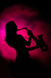 Jazz lady Royalty Free Stock Images
