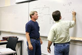 Adult Ed - At the Board Stock Photo