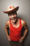 Funny male portrait. Stock Photos