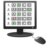 Pc test exam Stock Photos