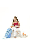 Young girl reading a book Royalty Free Stock Images