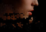 Puzzle-face Stock Images