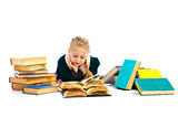 Girlie with book Royalty Free Stock Photos