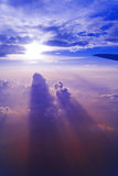 High sky sunset  Stock Photo