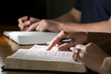 Bible Study Couple Royalty Free Stock Images