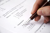 Make a test exam Stock Photos