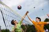 Over the net Royalty Free Stock Photography
