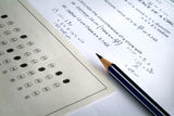 Mathematic exam paper Royalty Free Stock Images