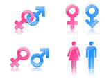 Gender symbols Stock Photo