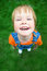 Stock Image : Beauty child portrait from above  perspective