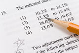 Pencil and textbook Royalty Free Stock Photos