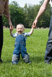 The child studies to go Stock Photos