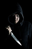 Intimidating Youth with Knife Royalty Free Stock Image