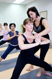 Teaching yoga Royalty Free Stock Images