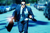 Young man running  Stock Photo