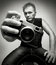 Stock Image : Photographer with camera