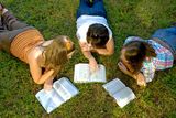 Youth Bible Study Stock Photography