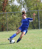 Teen Youth Soccer  Action 23 Royalty Free Stock Photos