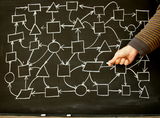Network training Stock Photo