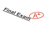 Final Exam Marked With A+ Royalty Free Stock Photo