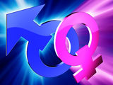 Gender symbols Royalty Free Stock Image
