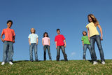 Diverse group kids or youth Stock Photos