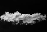 White cloud on black Stock Photos