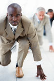 Business men ready to compete with colleagues Royalty Free Stock Photo