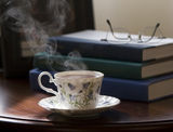 Tea and books Stock Photos