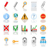 Textbook icon set Royalty Free Stock Photo