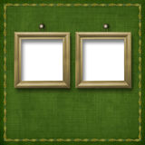 Two wooden frameworks for portraiture Royalty Free Stock Images