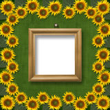 Wooden framework for portraiture Royalty Free Stock Photography