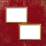 Wooden frameworks for portraiture Stock Image