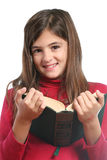 Little girl read a book Royalty Free Stock Photos