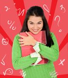 Girl loving her studies Royalty Free Stock Photography