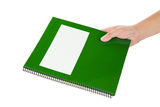 Green school textbook Stock Photos