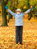 Girlie & autumn Stock Image