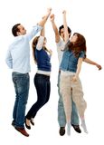 Group high five Stock Photos