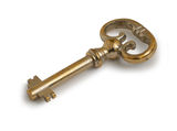Old Gold Key Stock Photo