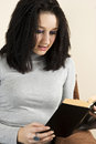 Young girl read a book Royalty Free Stock Photo